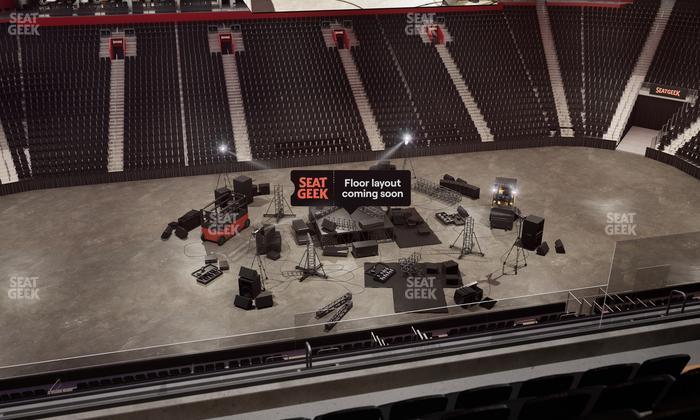 Little Caesars Arena - Section Drink Rail Mezzanine 29 Seat View