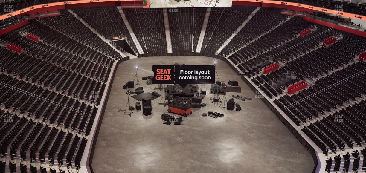 Little Caesars Arena - Section Drink Rail Mezzanine 3 Seat View