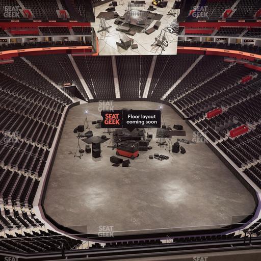 Little Caesars Arena - Section Drink Rail Mezzanine 3 Seat View