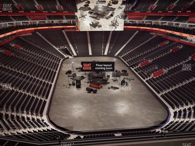 Little Caesars Arena - Section Drink Rail Mezzanine 3 Seat View