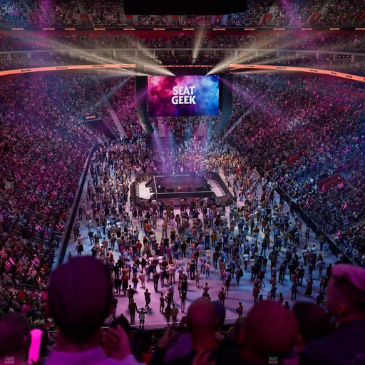 Little Caesars Arena - Section Drink Rail Mezzanine 3 Seat View