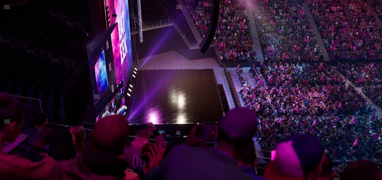 Little Caesars Arena - Section Drink Rail Mezzanine 32 Seat View