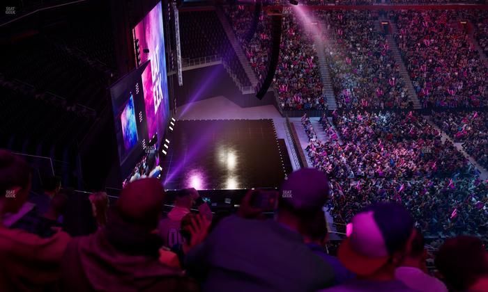 Little Caesars Arena - Section Drink Rail Mezzanine 32 Seat View