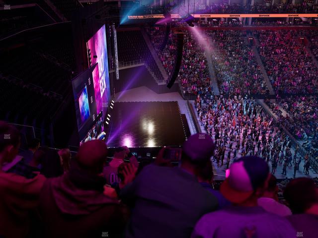 Little Caesars Arena - Section Drink Rail Mezzanine 32 Seat View