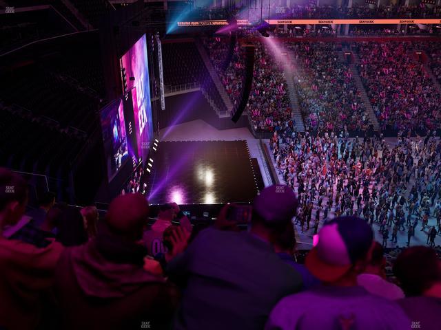 Little Caesars Arena - Section Drink Rail Mezzanine 32 Seat View
