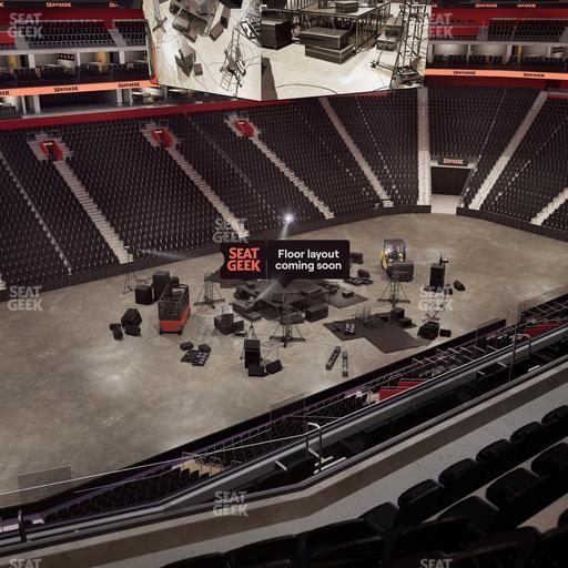 Little Caesars Arena - Section Drink Rail Mezzanine 32 Seat View