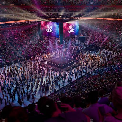 Little Caesars Arena - Section Drink Rail Mezzanine 33 Seat View