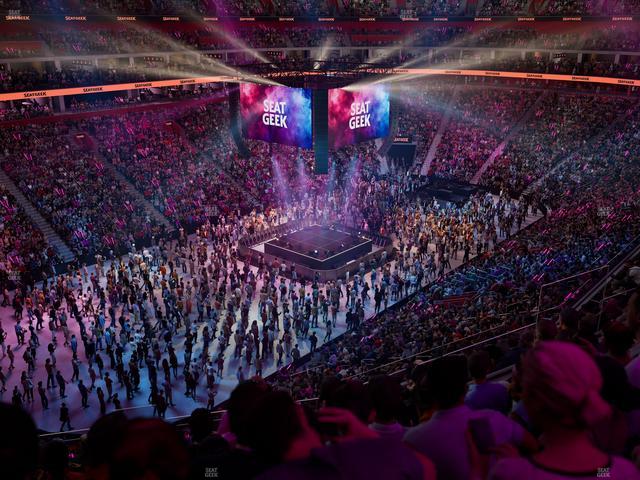 Little Caesars Arena - Section Drink Rail Mezzanine 33 Seat View