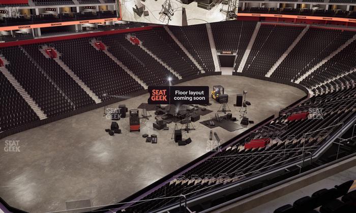 Little Caesars Arena - Section Drink Rail Mezzanine 33 Seat View