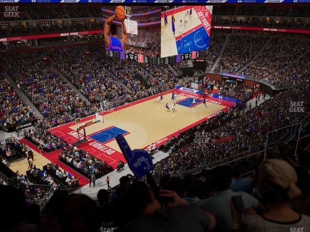 Little Caesars Arena - Section Drink Rail Mezzanine 33 Seat View Little Caesars Arena - Section Drink Rail Mezzanine 33 Seat View