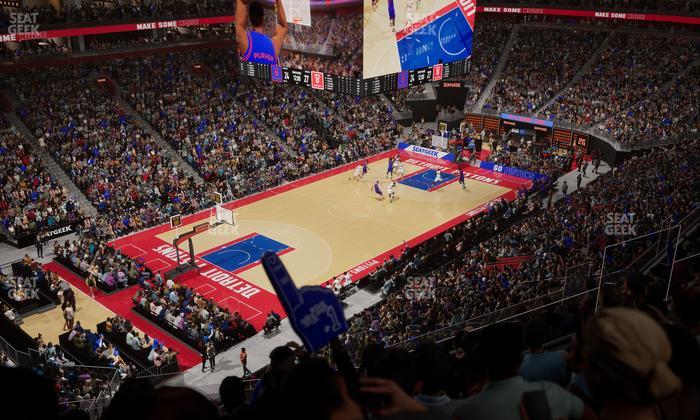 Little Caesars Arena - Section Drink Rail Mezzanine 33 Seat View