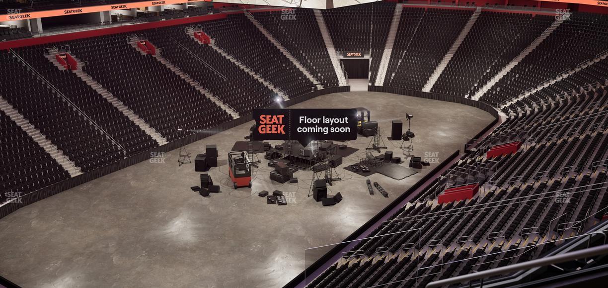 Little Caesars Arena - Section Drink Rail Mezzanine 34 Seat View