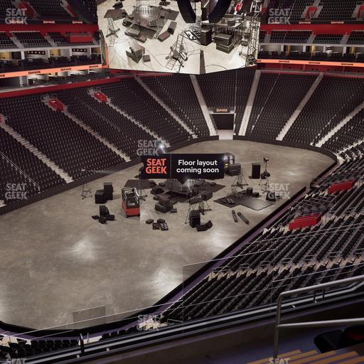 Little Caesars Arena - Section Drink Rail Mezzanine 34 Seat View