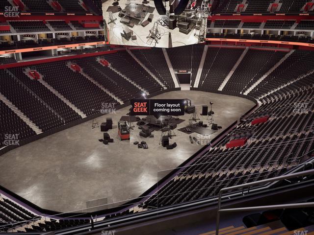 Little Caesars Arena - Section Drink Rail Mezzanine 34 Seat View