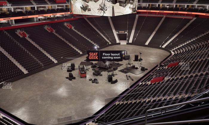 Little Caesars Arena - Section Drink Rail Mezzanine 34 Seat View