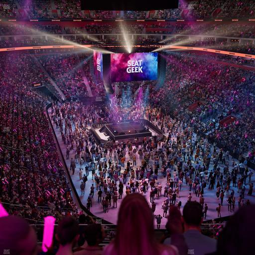 Little Caesars Arena - Section Drink Rail Mezzanine 4 Seat View