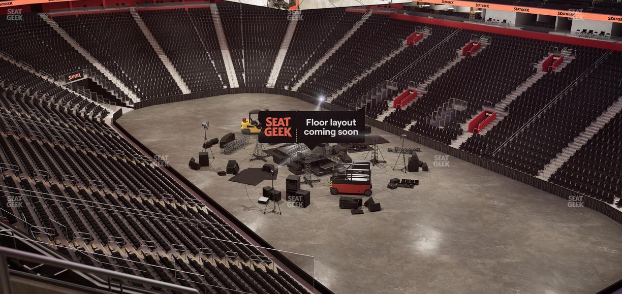 Little Caesars Arena - Section Drink Rail Mezzanine 5 Seat View