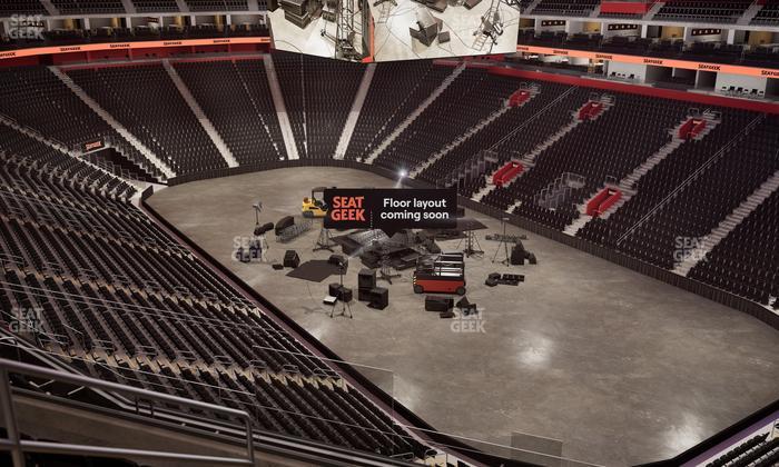 Little Caesars Arena - Section Drink Rail Mezzanine 5 Seat View