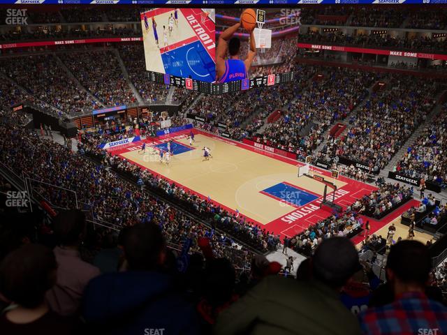 Little Caesars Arena - Section Drink Rail Mezzanine 6 Seat View Little Caesars Arena - Section Drink Rail Mezzanine 6 Seat View