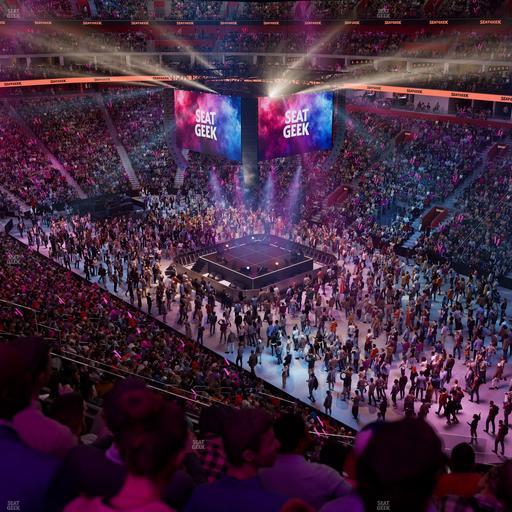 Little Caesars Arena - Section Drink Rail Mezzanine 6 Seat View