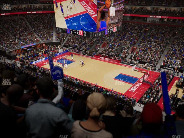 Little Caesars Arena - Section Drink Rail Mezzanine 7 Seat View Little Caesars Arena - Section Drink Rail Mezzanine 7 Seat View