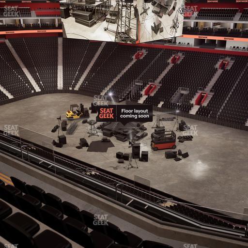 Little Caesars Arena - Section Drink Rail Mezzanine 7 Seat View