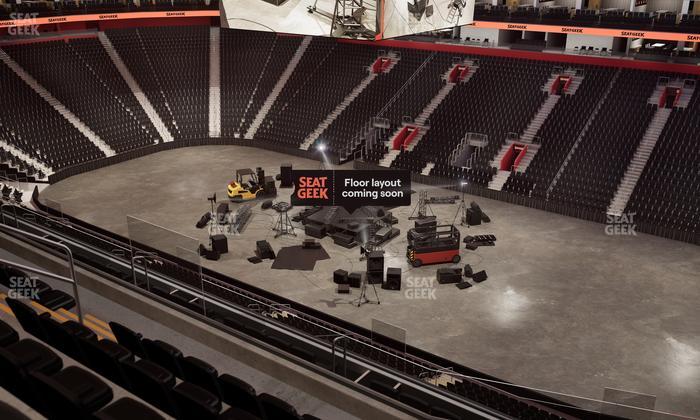 Little Caesars Arena - Section Drink Rail Mezzanine 7 Seat View