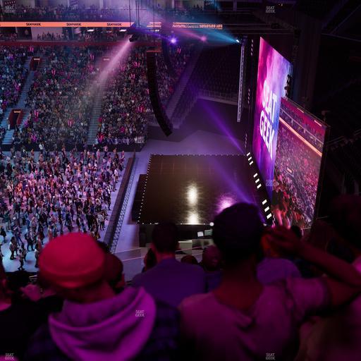 Little Caesars Arena - Section Drink Rail Mezzanine 7 Seat View