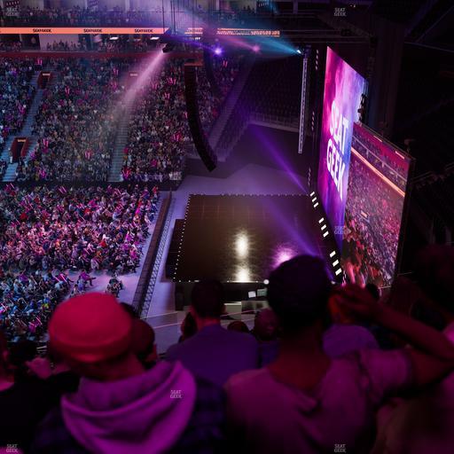 Little Caesars Arena - Section Drink Rail Mezzanine 7 Seat View
