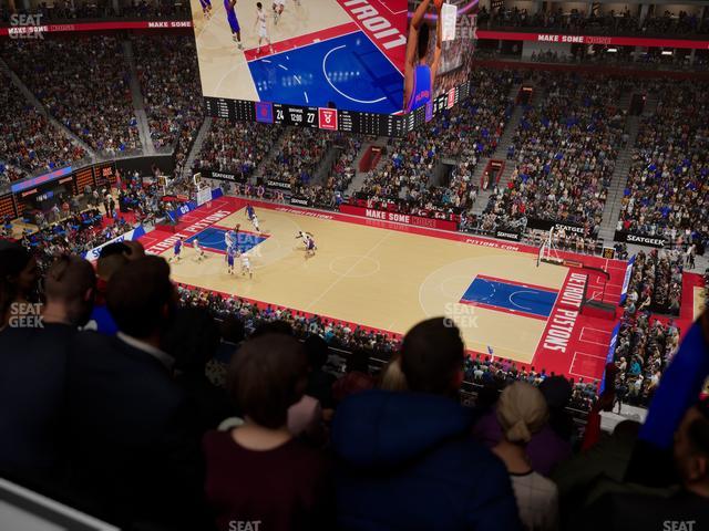 Little Caesars Arena - Section Drink Rail Mezzanine 8 Seat View Little Caesars Arena - Section Drink Rail Mezzanine 8 Seat View