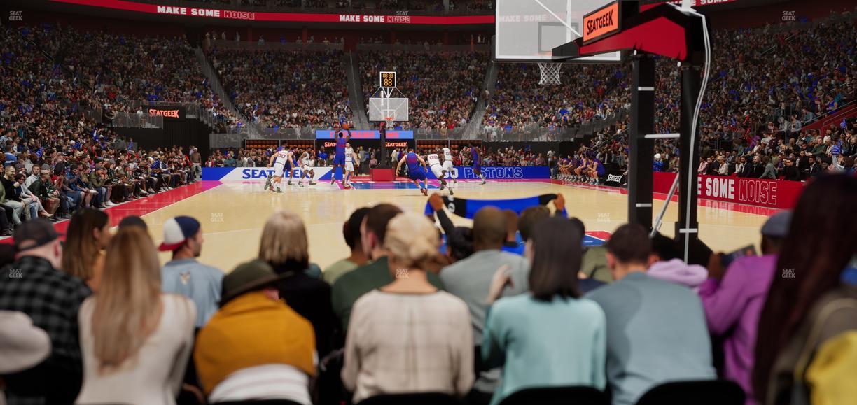 Little Caesars Arena - Section Floor Suite 4 Seat View