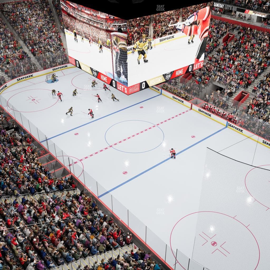 Little Caesars Arena - Section Gondola Press Box 1 Seat View