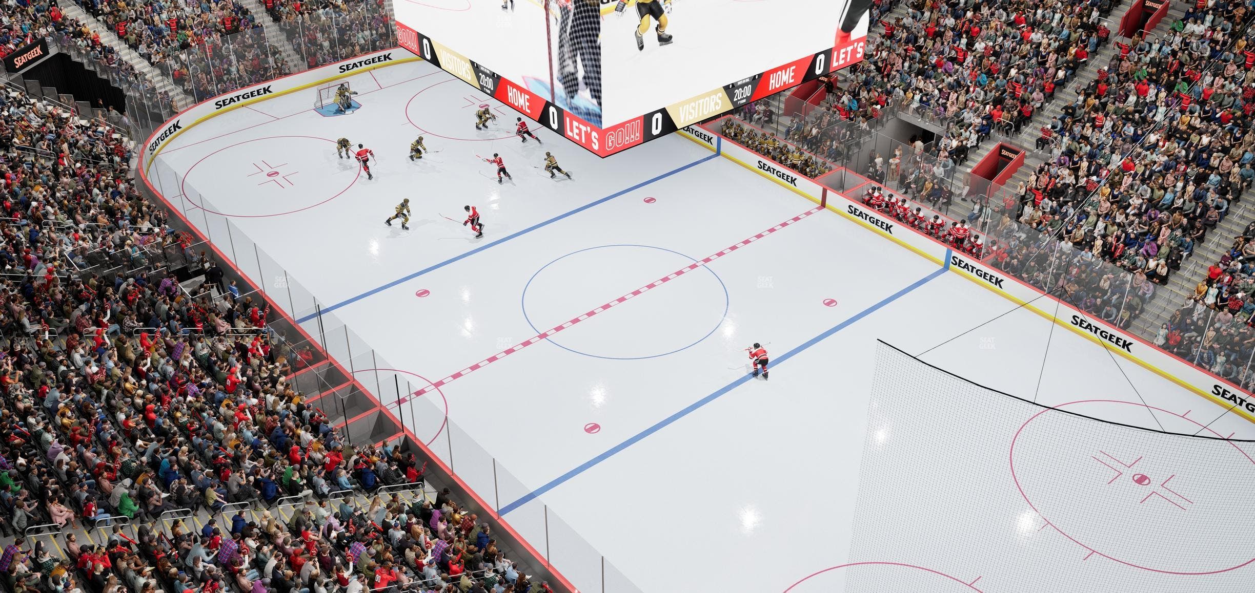 Little Caesars Arena - Section Gondola Press Box 1 Seat View