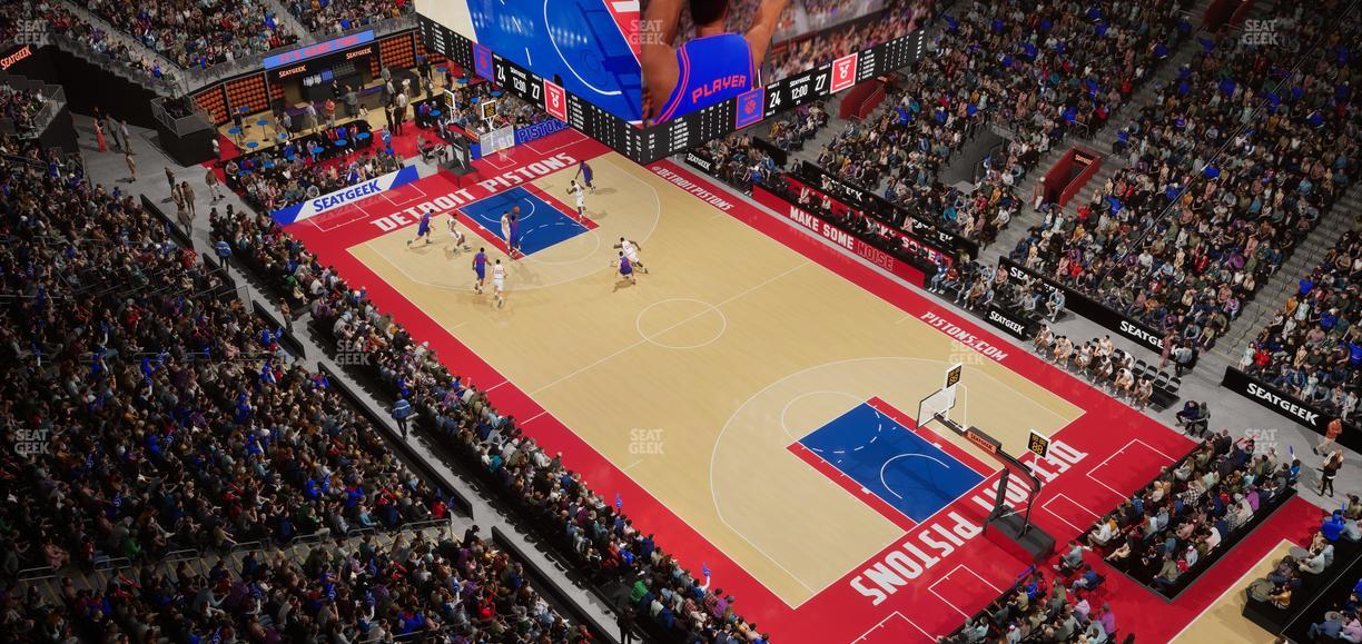 Little Caesars Arena - Section Gondola Press Box 1 Seat View