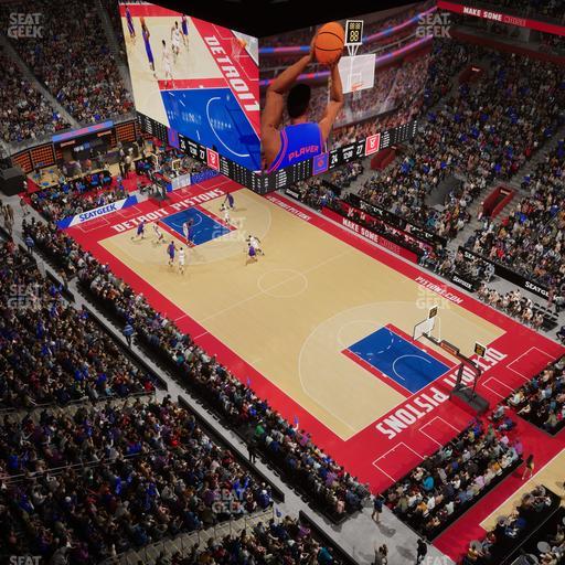 Little Caesars Arena - Section Gondola Press Box 1 Seat View