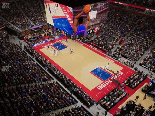 Little Caesars Arena - Section Gondola Press Box 1 Seat View