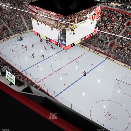 Little Caesars Arena - Section Gondola Press Box 2 Seat View
