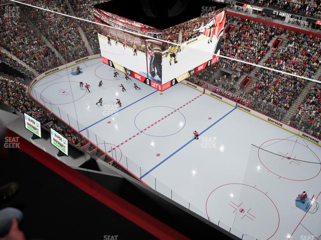 Little Caesars Arena - Section Gondola Press Box 2 Seat View