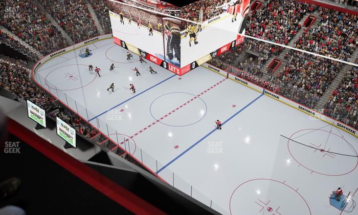 Little Caesars Arena - Section Gondola Press Box 2 Seat View