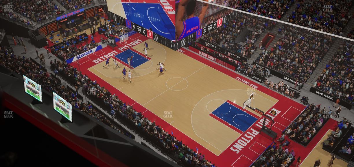 Little Caesars Arena - Section Gondola Press Box 2 Seat View