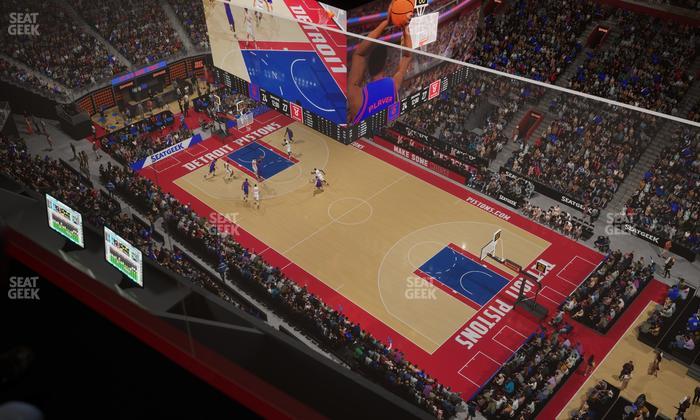 Little Caesars Arena - Section Gondola Press Box 2 Seat View