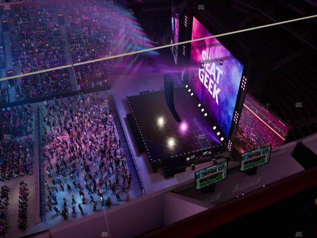 Little Caesars Arena - Section Gondola Press Box 3 Seat View