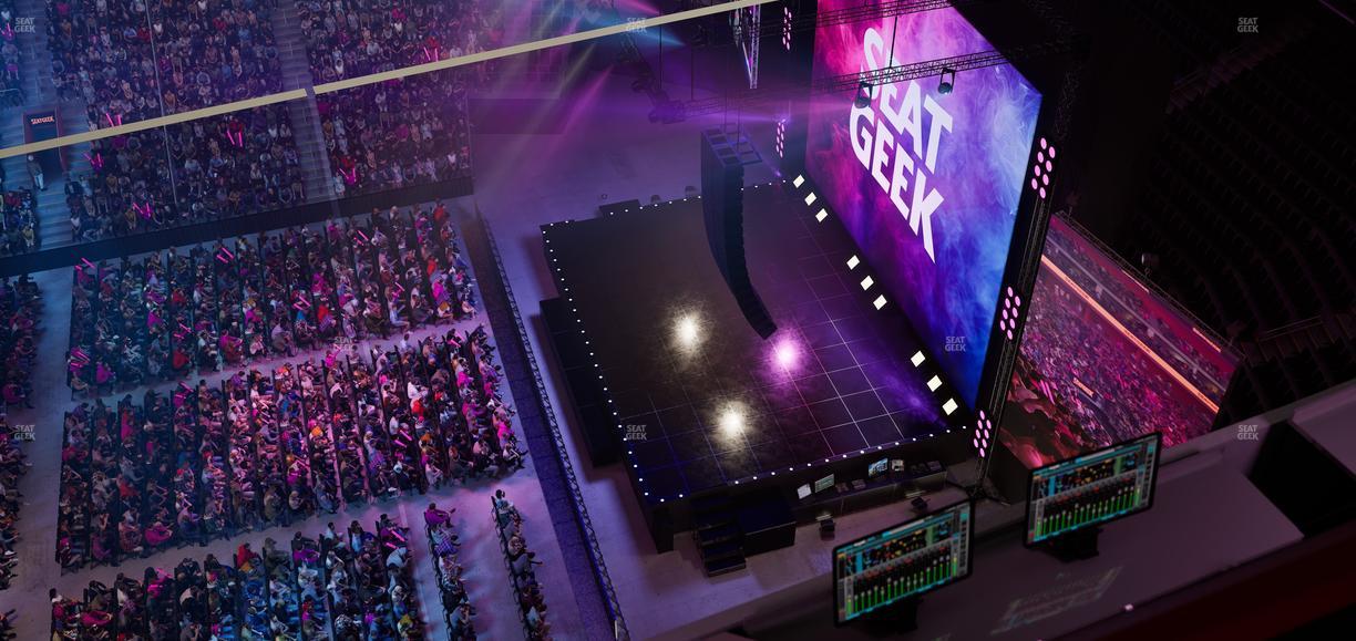 Little Caesars Arena - Section Gondola Press Box 3 Seat View