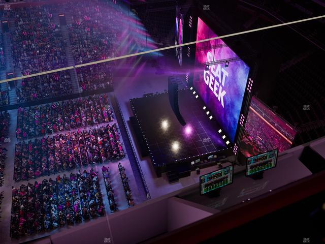 Little Caesars Arena - Section Gondola Press Box 3 Seat View