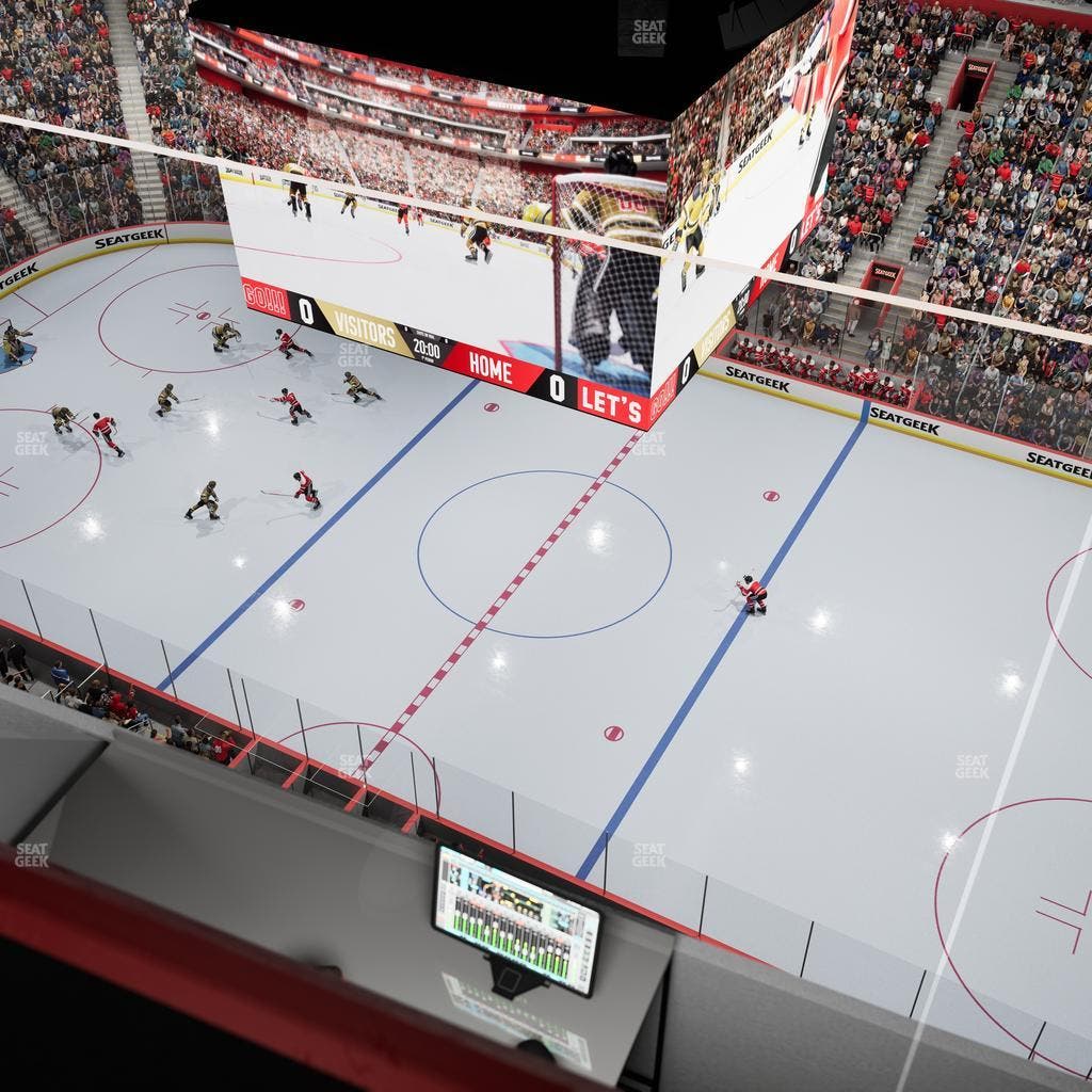 Little Caesars Arena - Section Gondola Press Box 3 Seat View