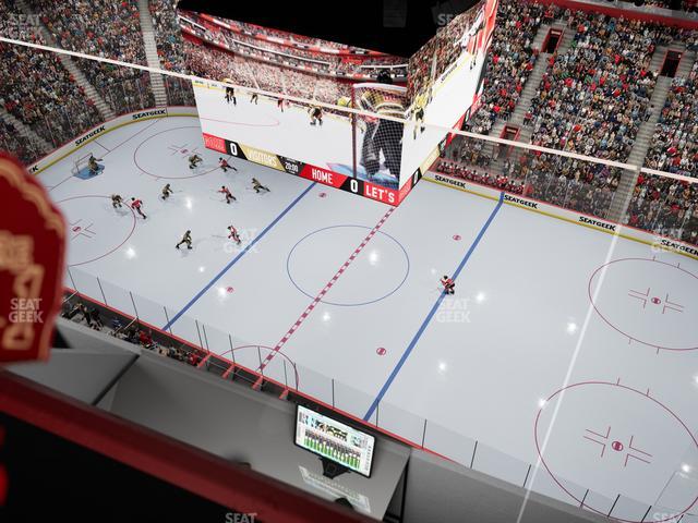 Little Caesars Arena - Section Gondola Press Box 3 Seat View