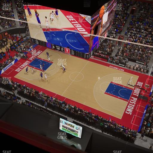 Little Caesars Arena - Section Gondola Press Box 3 Seat View