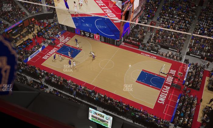 Little Caesars Arena - Section Gondola Press Box 3 Seat View