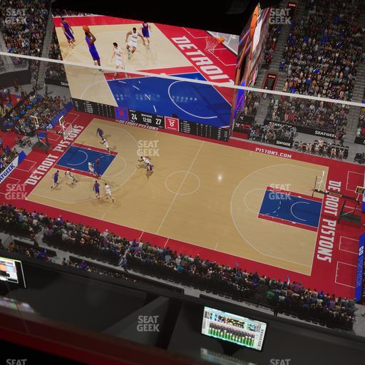 Little Caesars Arena - Section Gondola Press Box 4 Seat View