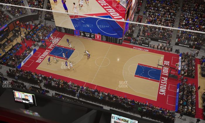 Little Caesars Arena - Section Gondola Press Box 4 Seat View